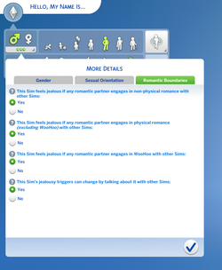 TS4 Romantic Boundaries