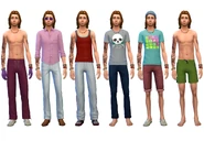 Charlie's default outfits in CAS