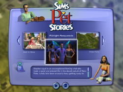 Create a Sim Stories, The Sims Wiki