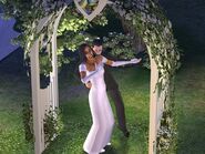 Mortimer and Bella on their wedding night.