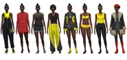 Nia's default outfits in CAS
