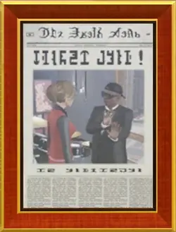Framed Newspaper Sims 3