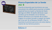 Pizarra Especiales de La Senda