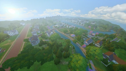 Courtyard Lane from above