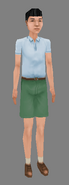 Daniel's alternative appearance in SimPeople, in Japanese copies of the game