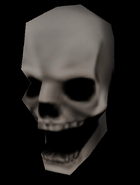 The Grim Reaper's head from The Sims: Livin' Large.