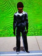 A Sim singed in The Sims 3 (PlayStation 3)