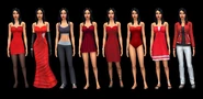 Bella's wardrobe (from the Classic Goths household)