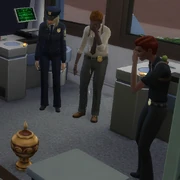 Mourning Police Officers and Urn Sims4