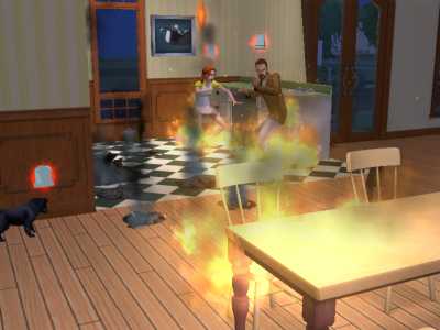 how to start a fire in sims 4
