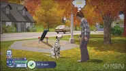 An IGN promo of a Sim teaching his dog tricks.