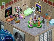 A party in The Sims: House Party