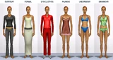 Circe's wardrobe in The Sims 2