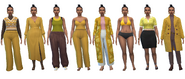 Norah's default outfits in CAS