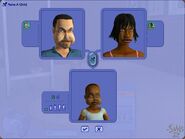 The genetics of two adult Sims in The Sims 2.