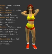 Misty Water's profile from the defunct Urbz website