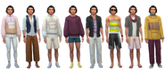 Aurelio's default outfits in CAS