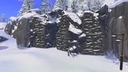 Rock climbing wall to climb to the top of Mt. Komorebi