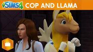 The Sims 4 Get to Work Cop and Llama