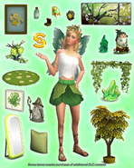 A promotional image from social networks, showing Nancy as a fairy.