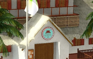 Símbolo en el ayuntamiento de Sunlit Tides