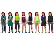 Amy's default outfits in CAS