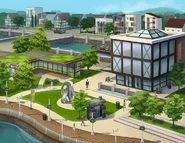 Modern Downtown concept art