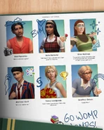 A promotional image for The Sims 4: High School Years, showing Geoffrey's yearbook photo