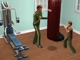 Tanque entrenando con Ring Ring de niño