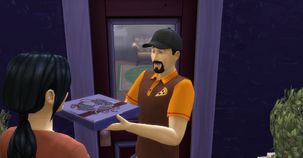 The Sims 4 Pizza Guy