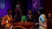 Guidry attending a seance.