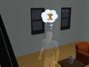 Michael's ghost in The Sims 2