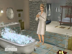 Sim preparing bubble bath TS2KBIDS