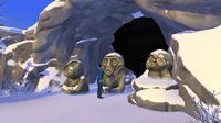 A Sim listening for his echo