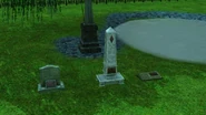 Gravestones.