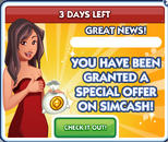 Special Offer on SimCash.