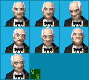 Daddy Bigbucks' expressions in The Urbz: Sims in the City for DS and DSi