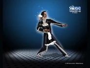 TSMakinMagicJPWallpaper3 .jpg (102 KB) The Sims: Makin' Magic wallpaper, showing Bonehilda dancing with Mortimer Goth