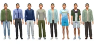 Lance's default outfits in CAS