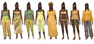 Fauna's default outfits in CAS