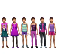 Katarina's default outfits in CAS