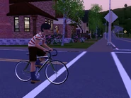 Mortimer on his bike