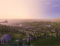 The sunrise panorama of Sunset Valley - March 2012