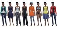Poppy's default outfits in CAS
