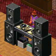 DJ Z-Buffer in The Sims: House Party.