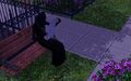 The Grim Reaper reading SimCity Times.