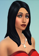 Bella Goth's appearance in The Sims 4