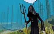 The Grim Reaper as he appears underwater, e.g, reaping Sims who were attacked by predators.