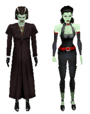 Образ вампира на мужчине и женщине