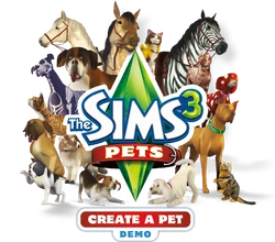 The Sims 3 Pets Create a Pet Demo logo